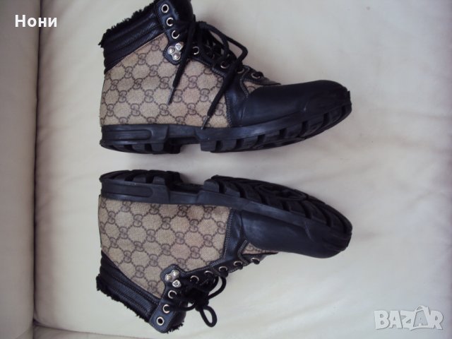 Винтидж  Мъжки оригинални боти Gucci  size 42.5, снимка 2 - Мъжки боти - 34577073