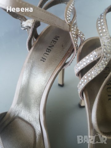 Menbur сандали официални дамски номер 38, снимка 6 - Дамски обувки на ток - 41367001