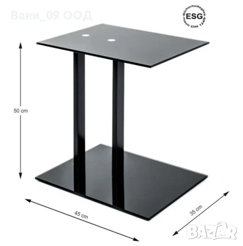 Помощна маса от закалено стъкло, снимка 3 - Маси - 50478131