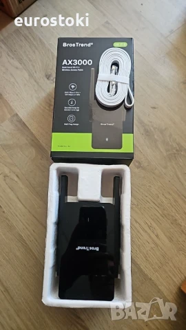 BrosTrend AX3000 WiFi 6 точка за достъп с гигабитов порт, стенен контакт, 5G 2402Mbps + 2.4G, снимка 6 - Мрежови адаптери - 51231176