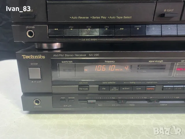 Receiver Technics SA 290 и дек Technics SR-T330R, снимка 2 - Ресийвъри, усилватели, смесителни пултове - 50154597