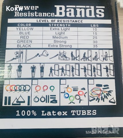Комплект ластици за Вашата домашна тренировка , снимка 2 - Фитнес уреди - 42742513