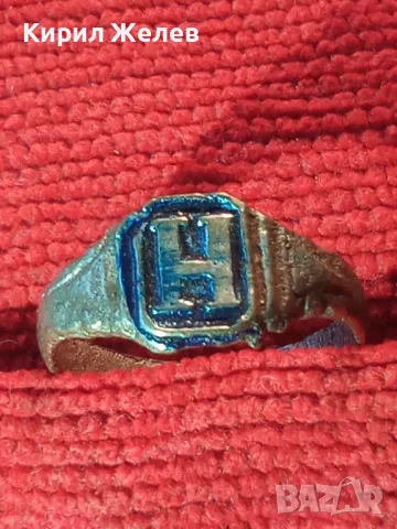 СТАРИНЕН САЧАНЕН ПРЪСТЕН с БУКВА МОНОГРАМ - Ф Ръчна ИЗРАБОТКА САЧАН За КОЛЕКЦИЯ 28436, снимка 9 - Антикварни и старинни предмети - 47162786