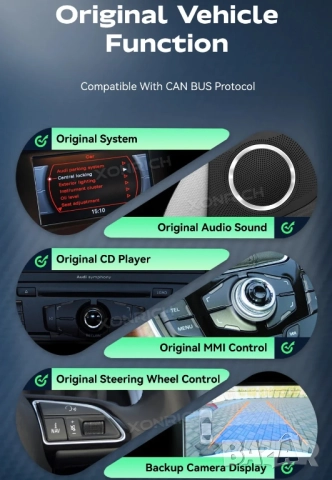 Мултимедия, за Audi A5, Двоен дин, Android, 8.8”, A5, навигация, за Ауди А5, Андроид, MMI, двоен дин, снимка 5 - Аксесоари и консумативи - 52372969