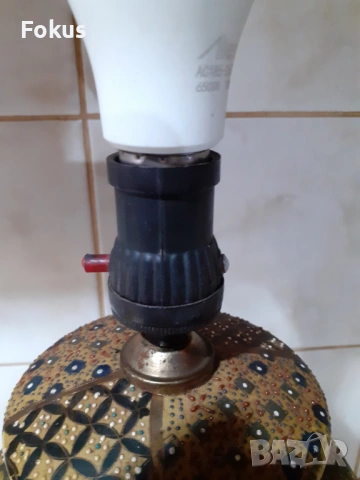 Страхотна голяма лампа стар китайски порцелан Сатцума, снимка 3 - Антикварни и старинни предмети - 53390884