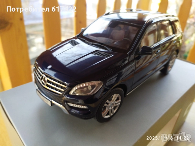 1:18 Метален модел на Mercedes M Klasse ML 2011 Minichamps, снимка 2 - Колекции - 52433120