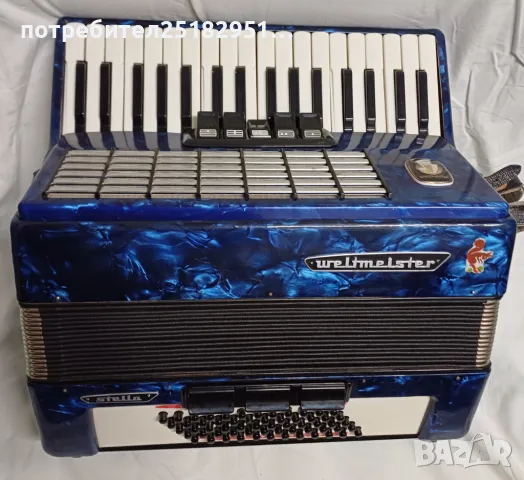 Акордеон 60баса WELTMEISTER stela , снимка 1