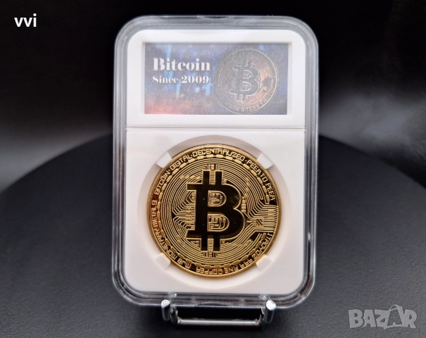 Сувенирна монета Bitcoin, снимка 2 - Нумизматика и бонистика - 52664039