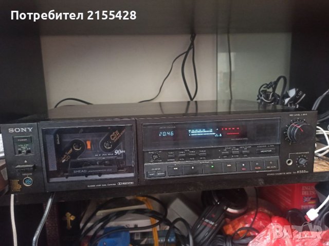 Триглав касетъчен дек Sony TC K 555 ES