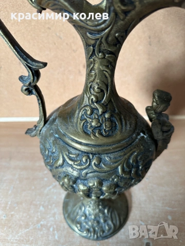 декоративна бронзова кана в стил "Необарок", снимка 7 - Антикварни и старинни предмети - 53408492