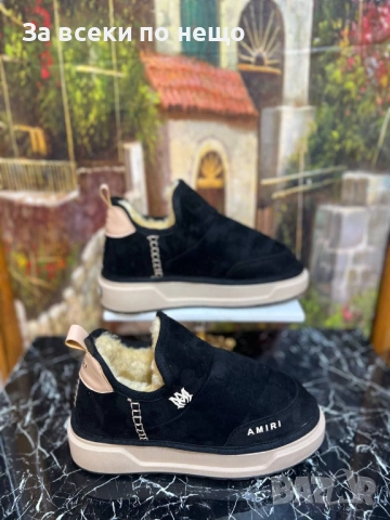 Amiri Дамски Черни Топли Зимни Боти Амири Код E963, снимка 2 - Дамски боти - 52059374