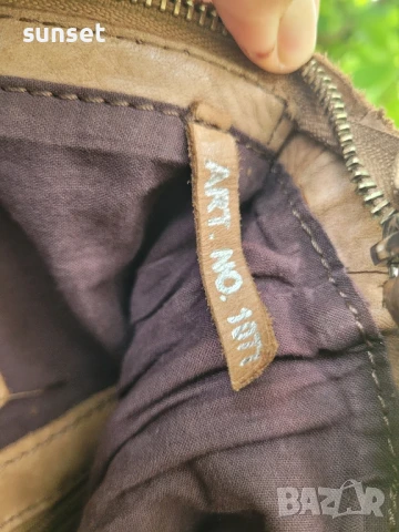 ЕСТЕСТВЕНА кожа голяма кафява чанта Cowboys bag+ дълга дръжка , снимка 11 - Чанти - 50617705