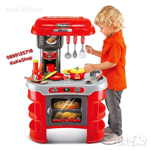 Детска кухня със звук,светлини и 23 аксесоара-45.5x26.5x69 см.