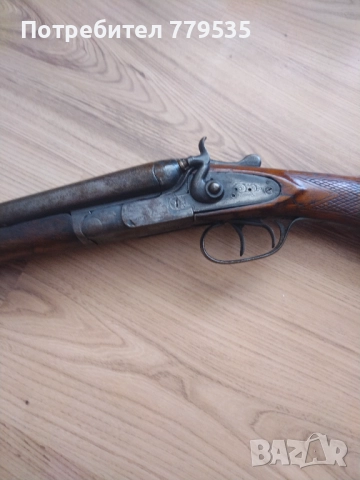 СТАРА ДВУЦЕВНА ПУШКА  16 кал., снимка 2 - Антикварни и старинни предмети - 51813642