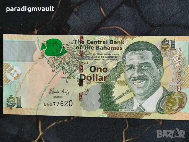 Банкнота - Бахами - 1 долар UNC | 2015г.