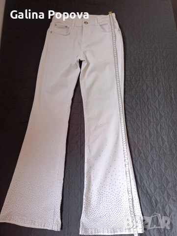 Дамски дънки с камъни, снимка 2 - Дънки - 53538378