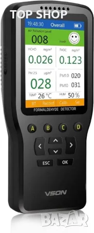 Монитор за качество на въздуха VSON, детектор за формалдехид, снимка 5 - Друга електроника - 48735449