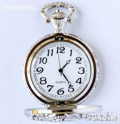 НОВ ДЖОБЕН ЧАСОВНИК С ВЕРИЖКА. ДЖОБНИ ЧАСОВНИЦИ С ВЕРИЖКА, КЮСТЕК. DZHOBEN CHASOVNIK,POCKET WATCH., снимка 3 - Джобни - 42020083