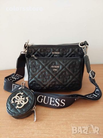 Черна чанта Guess 3в1  код SG13TI, снимка 2 - Чанти - 41390865