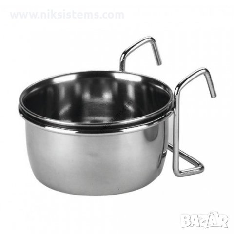 Купичка със скоба и куки за Храна или Вода за Папагал 300 и 600 мл. - Арт. №: 84297, снимка 1