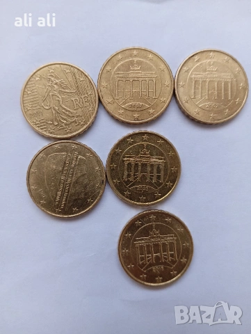 евро монети , снимка 2 - Нумизматика и бонистика - 53775892