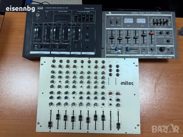 3 Бр. Пултове и Миксери, снимка 3 - Ресийвъри, усилватели, смесителни пултове - 52109234