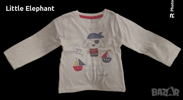 Блузка с дълъг ръкав за 12-18 месеца"Ahoy Matey",куче пират,колекция,"Animals"/нова