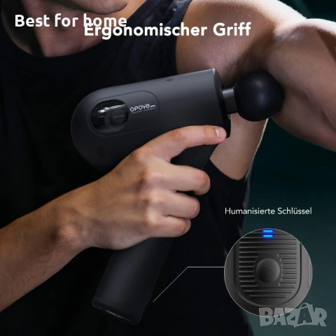 Opove Масажен пистолет за мускули, дълбокотъканен масажор 14,5 мм, снимка 3 - Масажори - 53815233