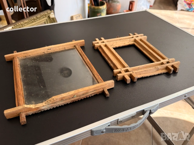 Дървени рамки овчарска дърворезба. №7856, снимка 6 - Антикварни и старинни предмети - 53451462