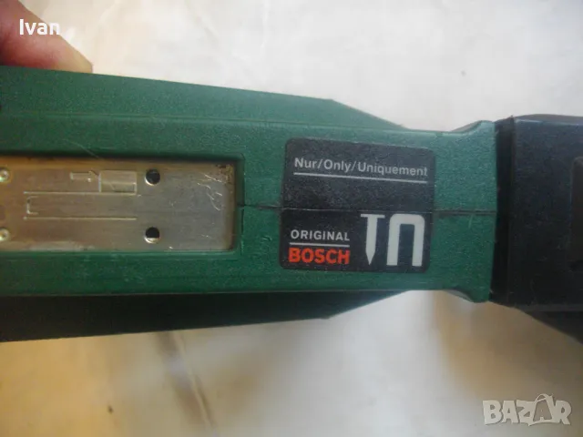 BOSCH PTK 23E Made in Germany ORIGINAL КОМБИНИРАН ЕЛЕКТРИЧЕСКИ ТАКЕР СКОБИ 12-23мм ПИРОНИ 23мм, снимка 11 - Други инструменти - 49328886