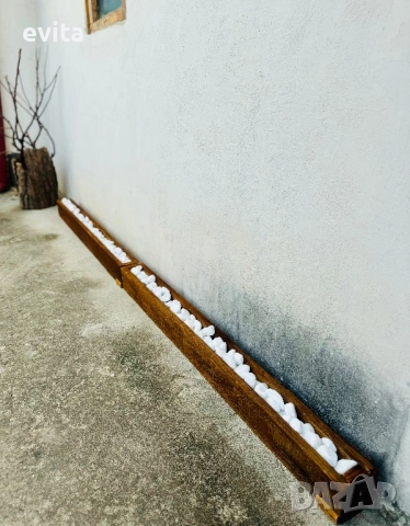 🌿 Уникална декоративна ваза – ръчна изработка от дърво и камък, снимка 10 - Други - 34785024