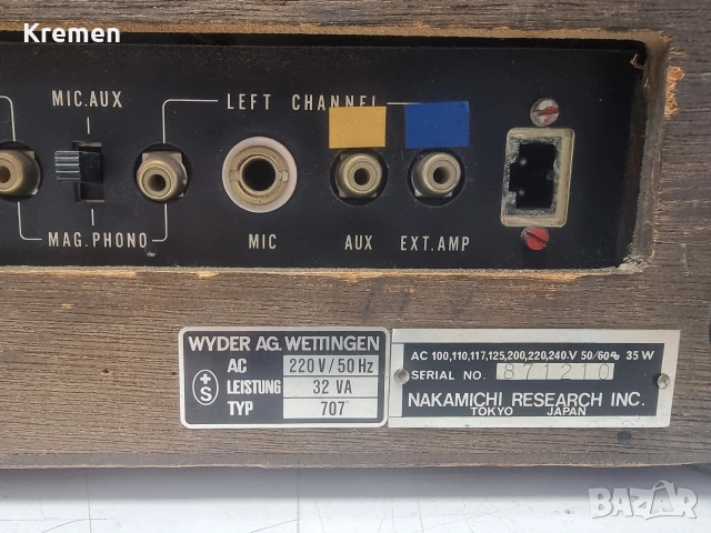 Ролкови NAKAMICHI STANDARD 707, снимка 5 - Ресийвъри, усилватели, смесителни пултове - 53122769