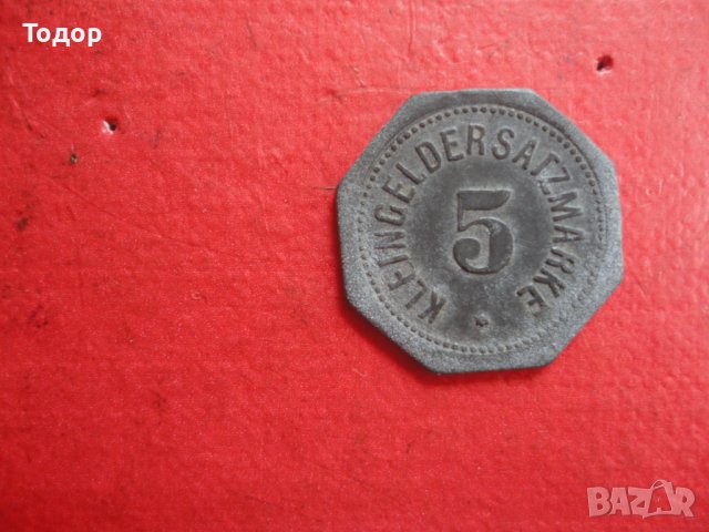 Стара немска монета жетон 1917 , снимка 3 - Нумизматика и бонистика - 41226265