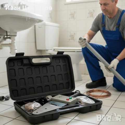 Професионална PPR лепачка 900W с 6 глави (20–63 мм) – Бърз и точен монтаж на водопроводни инсталации