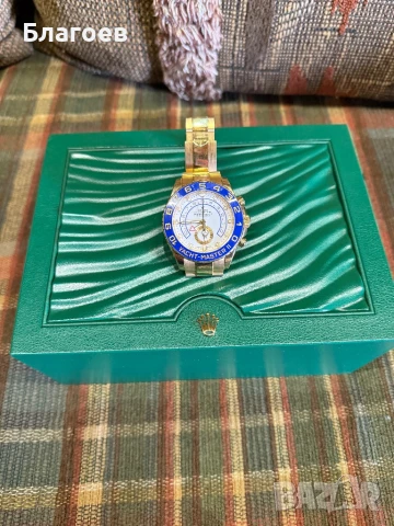 Часовник:Rolex Yacht-Master  18k  Gold, снимка 5 - Мъжки - 30505137