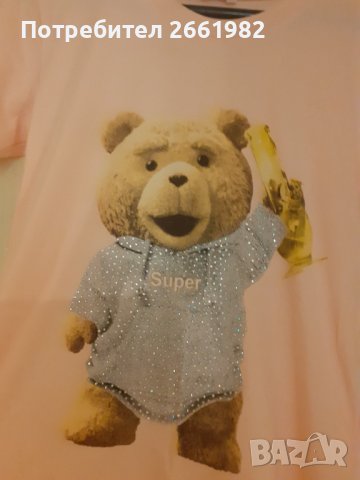 Тениска с блестящо мече, снимка 1