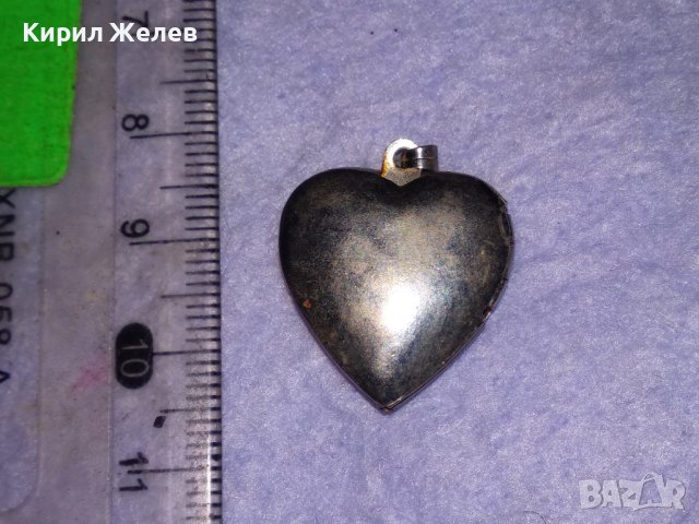 СРЕБРИСТО СЪРЦЕВИДНО АРТ МЕДАЛЬОНЧЕ за СНИМЧИЦИ 38633, снимка 5 - Колиета, медальони, синджири - 41622877