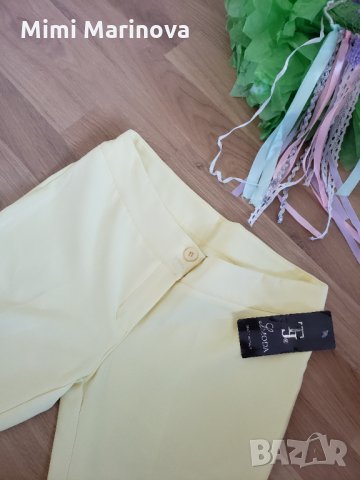 Патешко жълт чарлстон , снимка 5 - Панталони - 26953347