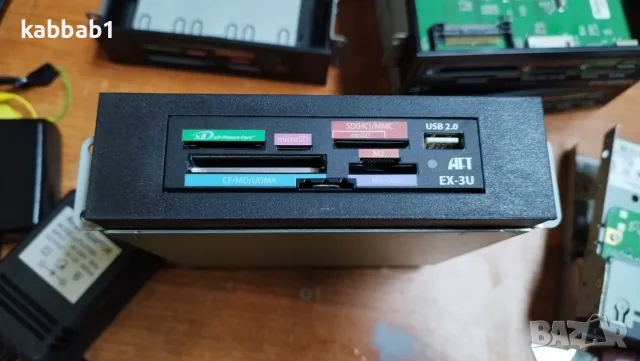 Четец на карти памет EX-3U (3,5”) - Card Reader AFT PRO Gear EX-5PRO, снимка 8 - Кабели и адаптери - 55827670
