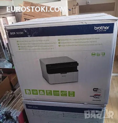 Многофункционален лазерен принтер Brother DCP-1610W 3-в-1 (принтер/копир/скенер), монохромен, снимка 8 - Принтери, копири, скенери - 56156498