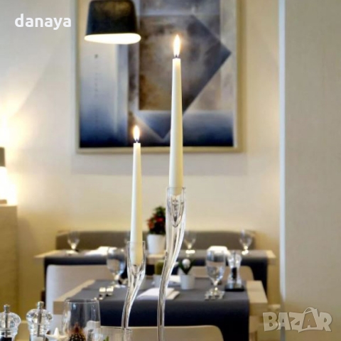 2767 Дълга свещ за декорация на маса, 25см, снимка 4 - Декорация за дома - 36075571