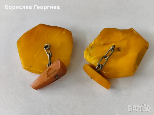 Руски кехлибар ръкавели, снимка 5 - Колекции - 52288521