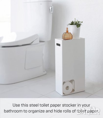 Диспенсър за тоалетна хартия - YAMAZAKI 'Tower' 3455, снимка 2 - Други стоки за дома - 40223616