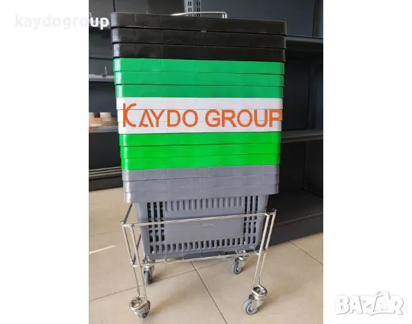 Нови! Налични! Пластмасова кошница за пазаруване - тъмно сива 22л, търговско оборудване!, снимка 4 - Друго търговско оборудване - 50296012