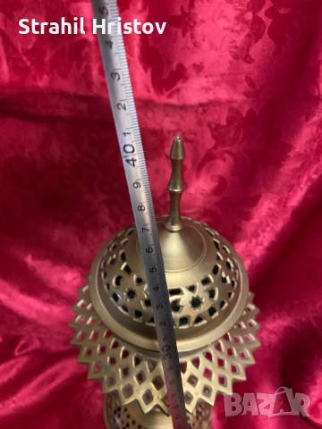 Кандило евреиско старо, снимка 7 - Антикварни и старинни предмети - 52858146