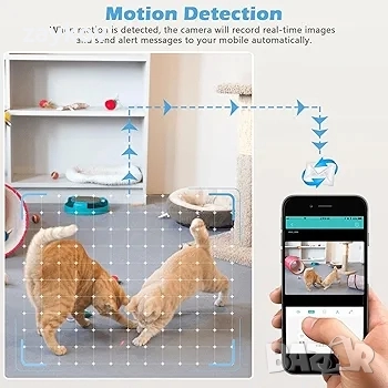 WiFi шпионска скрита камера HD1080P Цикличен запис Детектор на движение, снимка 4 - IP камери - 51770105