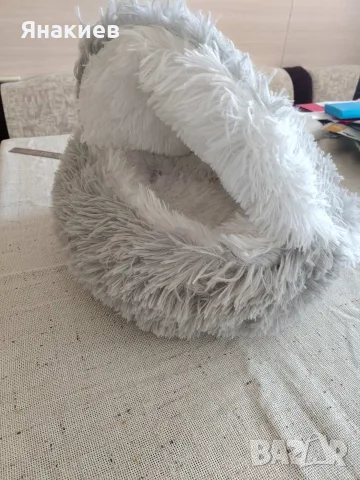 Мека плюшена къщичка за коте, снимка 5 - За котки - 56159693