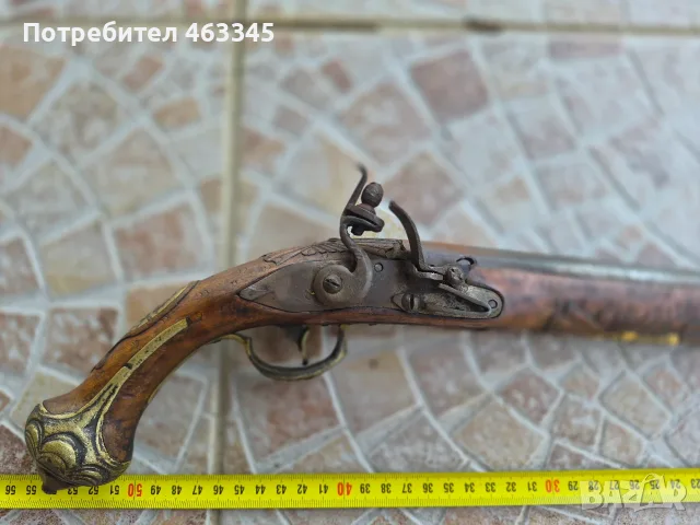 пистолет, пищов, кремъклия, снимка 8 - Антикварни и старинни предмети - 55767906
