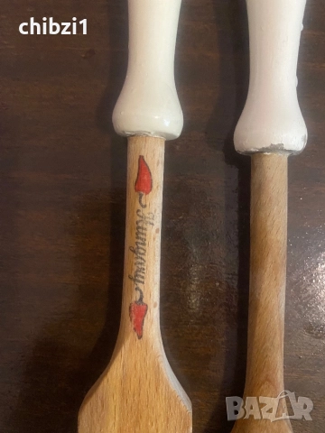 Унгарски дървени прибори с народни мотиви , снимка 3 - Прибори за хранене, готвене и сервиране - 52709850