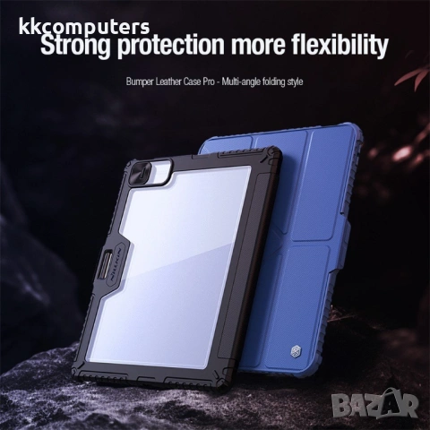 NILLKIN Bumper Leather Case Pro калъф за for iPad Pro 13 (2025) / 13 (2024) със слайд капак за камер, снимка 5 - Калъфи, кейсове - 53190360